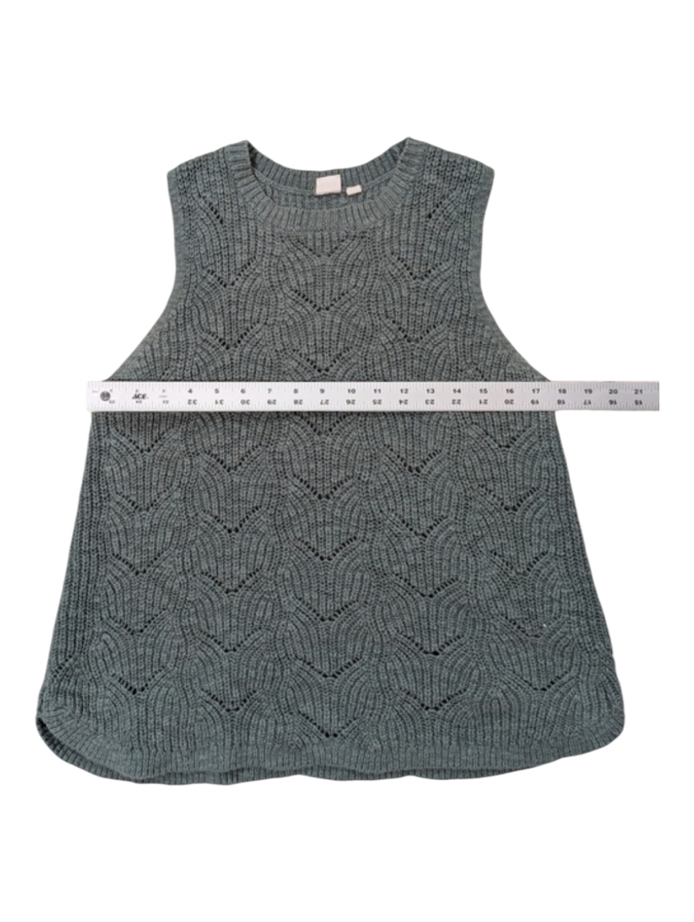 GAP Cotton Knit Tank Top - Light Sage Green